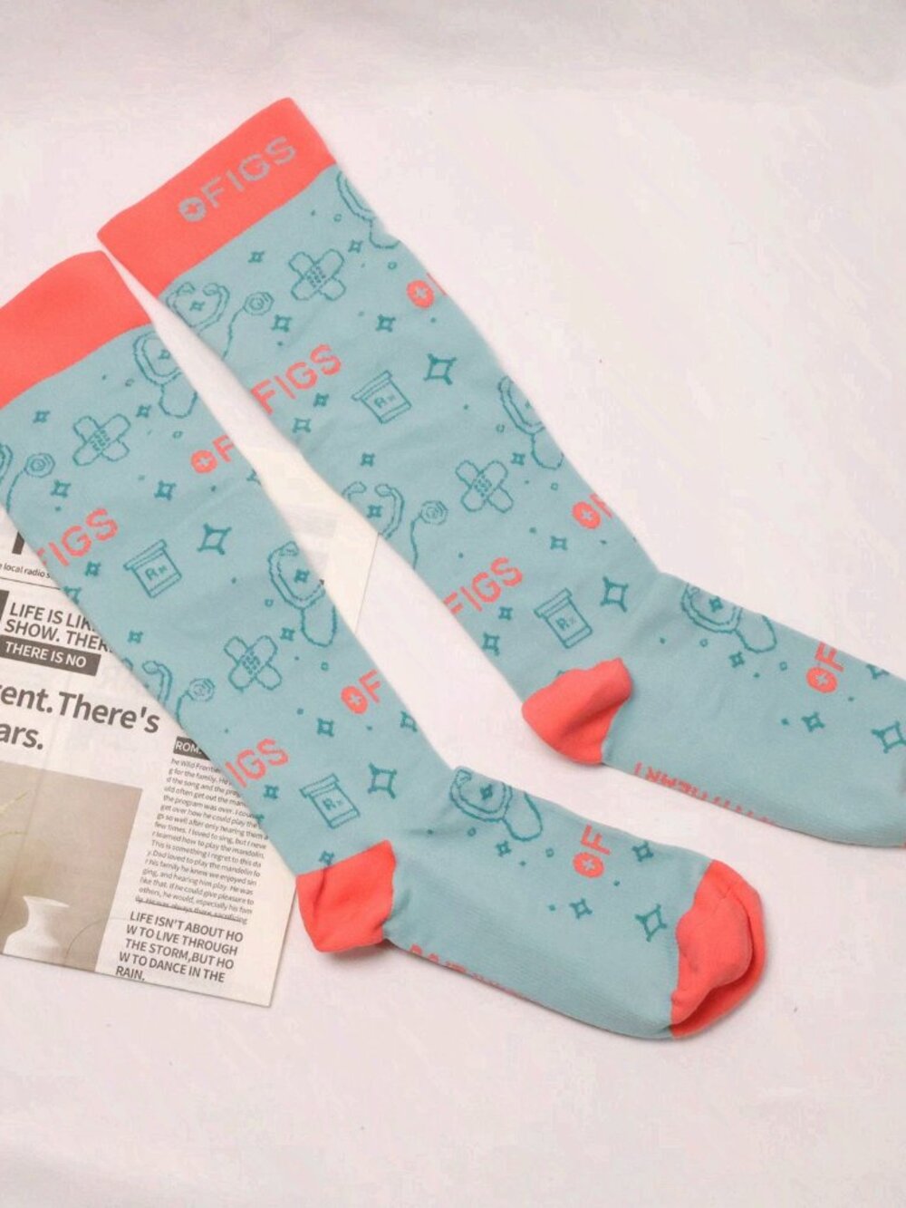 Figs Comfortable Durable Compression Socks Size M